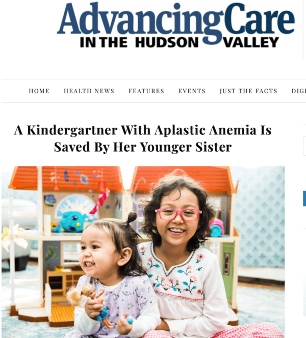 A Kindergartner With Aplastic Anemia Is Saved By Her Younger Sister